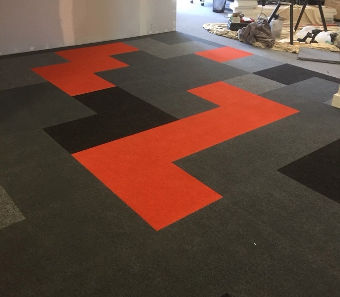 The Heckmondwike carpet tiles.