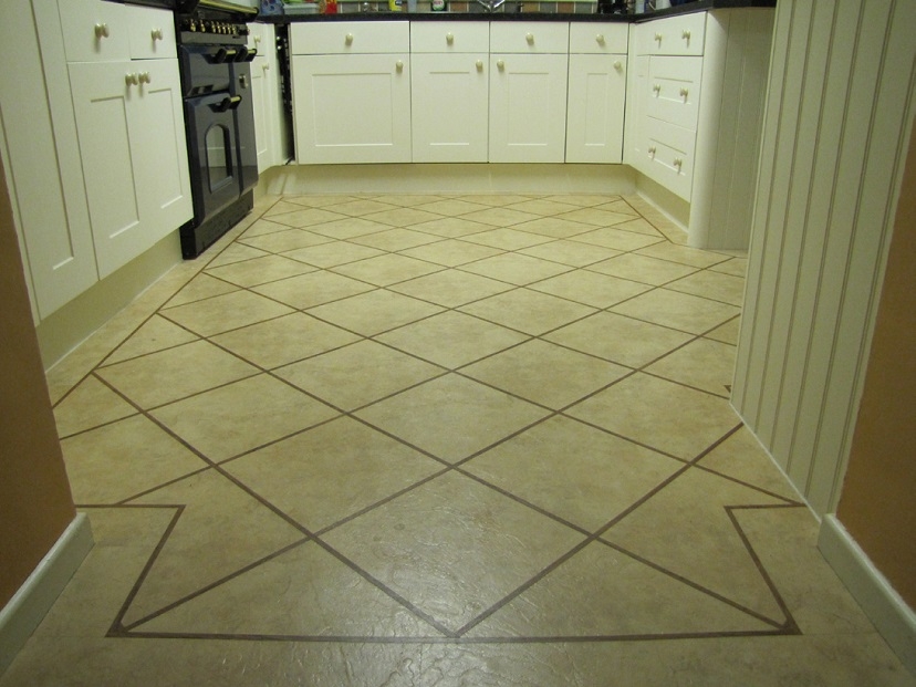 A vinyl kitchen floor fitted by Reform Flooring