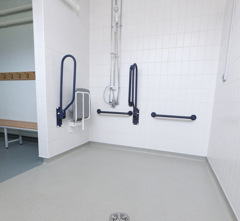 Our Altro Marine Vinyl flooring in a wet room.