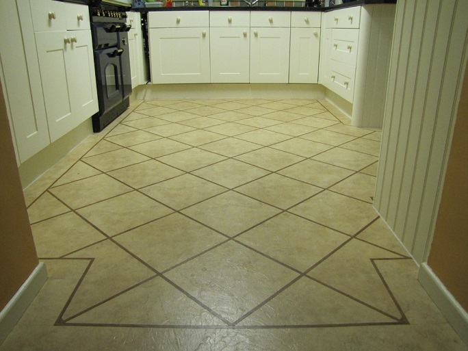 Vinyl kitchen flooring laid by Reform Flooring