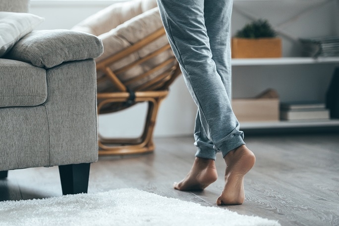 Furniture on wooden flooring