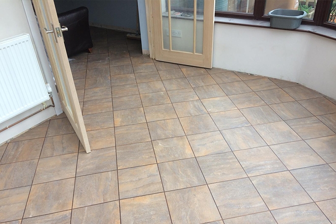 Karndean Jura Tile in Conservatory