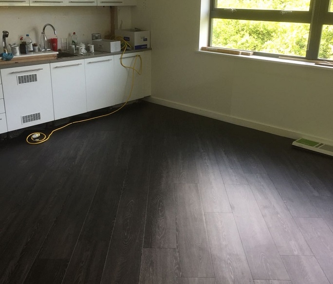 The Karndean flooring in the kitchen.