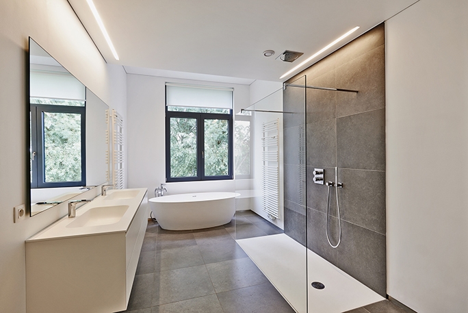 Flooring For Wet Rooms Tile Vs Vinyl - How To Install Ceramic Tile Bathroom Shower Floors Uk
