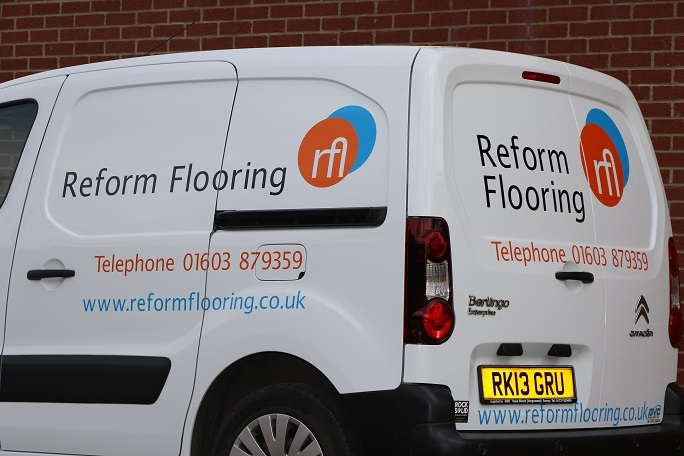 Reform Flooring installation van