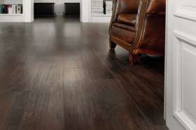 Dark wooden flooring