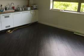 The Karndean flooring in the kitchen.