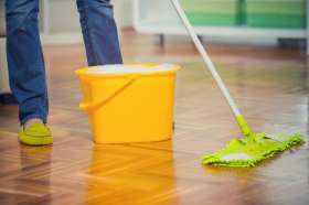 Microfibre Mop Used on a Real Wood Floor